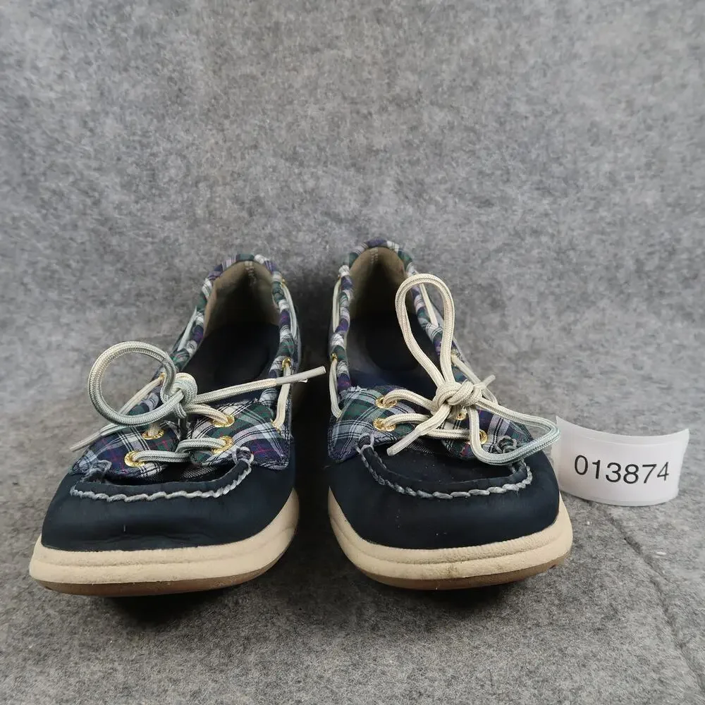 Sperry Shoes Womens 7.5 Slip On Top Sider Boat Sneaker Flats Two Eye Leather